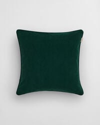 velvet cushion - tartan green