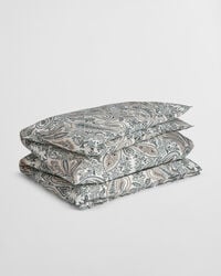 key west paisley single duvet - tartan green
