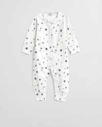 baby snowflake g print pajamas - evening blue