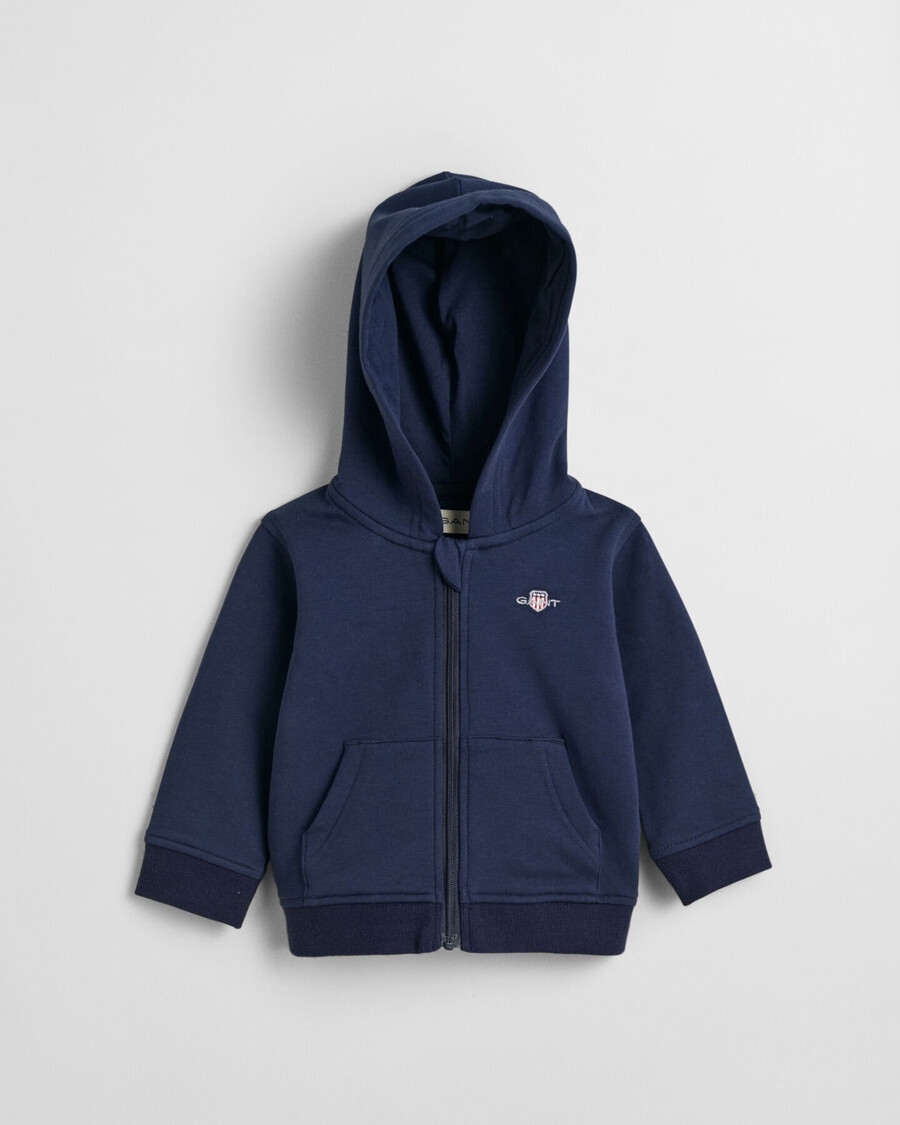 baby shield zip hoodie - marine