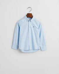 kids shield oxford shirt - capri blue