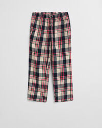 kids checked flannel pajama pants - ruby red