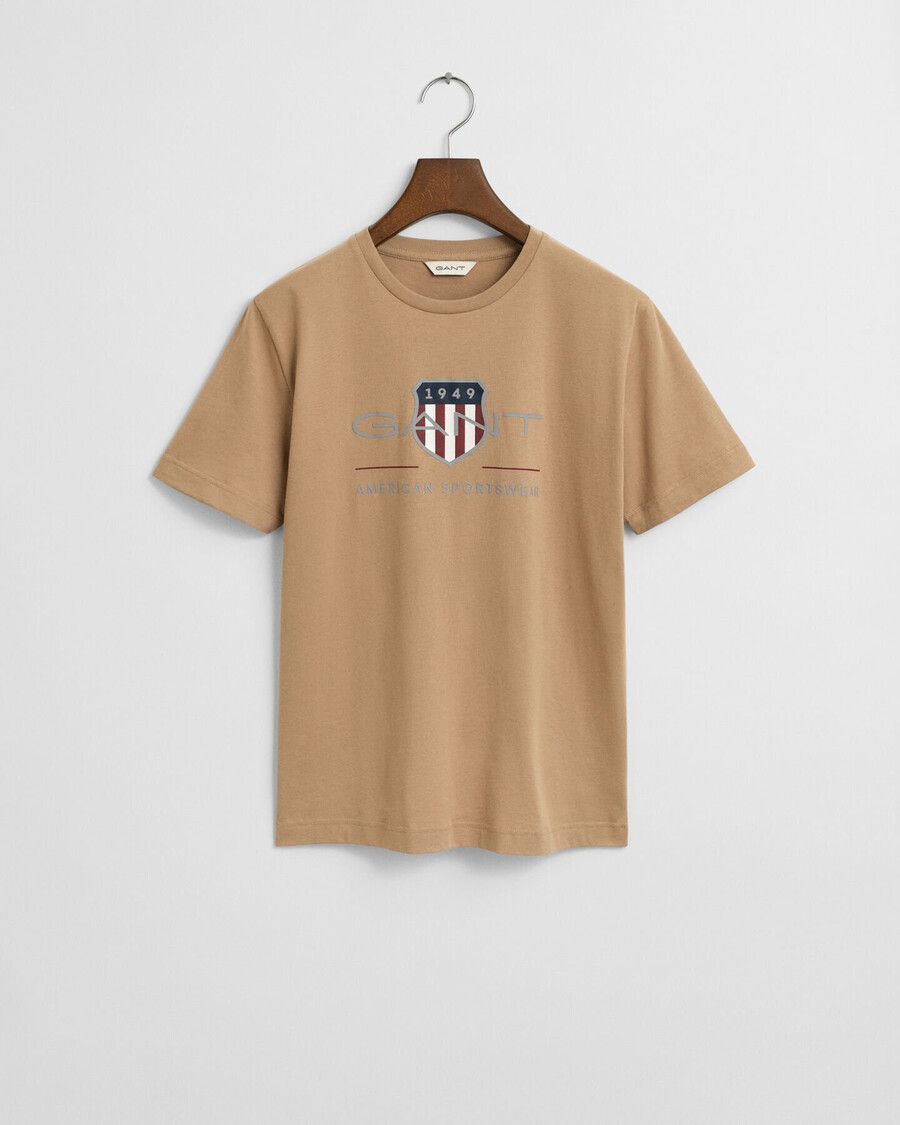 teens archive shield tshirt - dark khaki