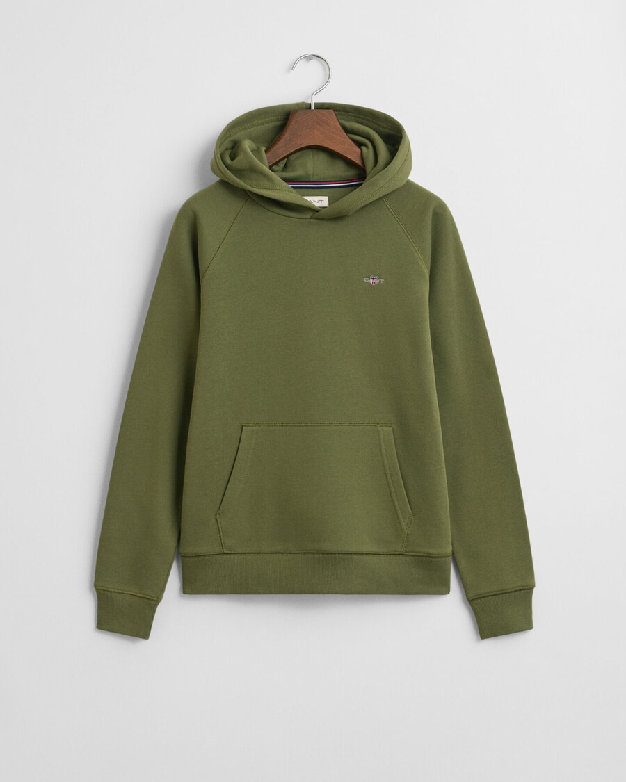 teens shield hoodie - olive green