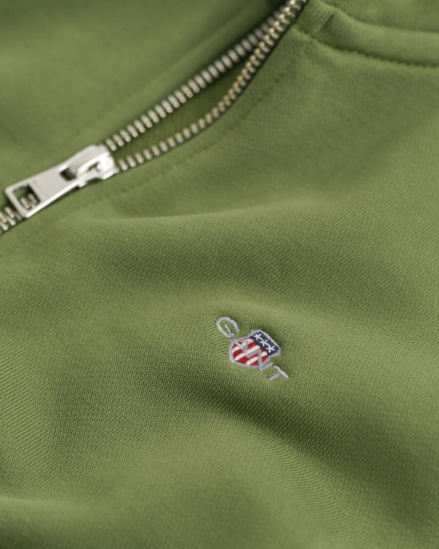teens shield halfzip sweatshirt - olive green