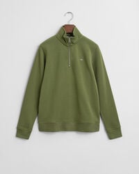 teens shield halfzip sweatshirt - olive green
