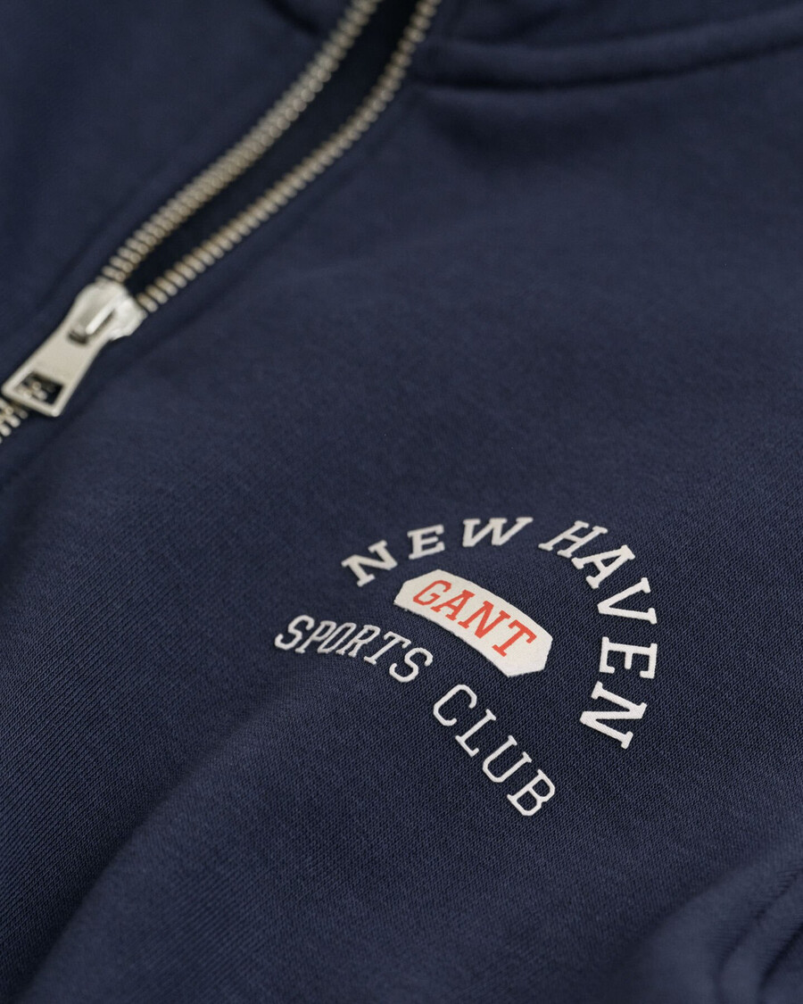 teens graphic halfzip sweatshirt - evening blue