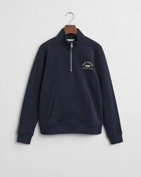 teens graphic halfzip sweatshirt - evening blue