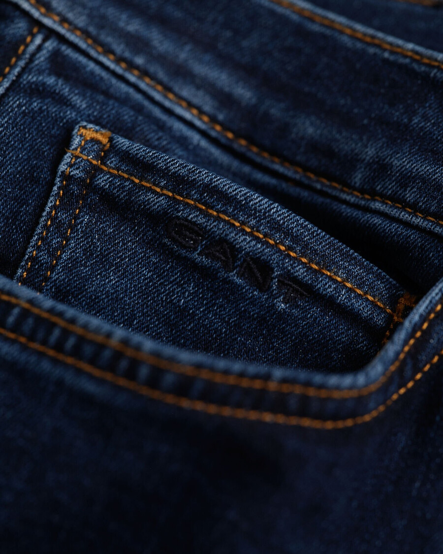 teen boys slim fit jeans - dark blue