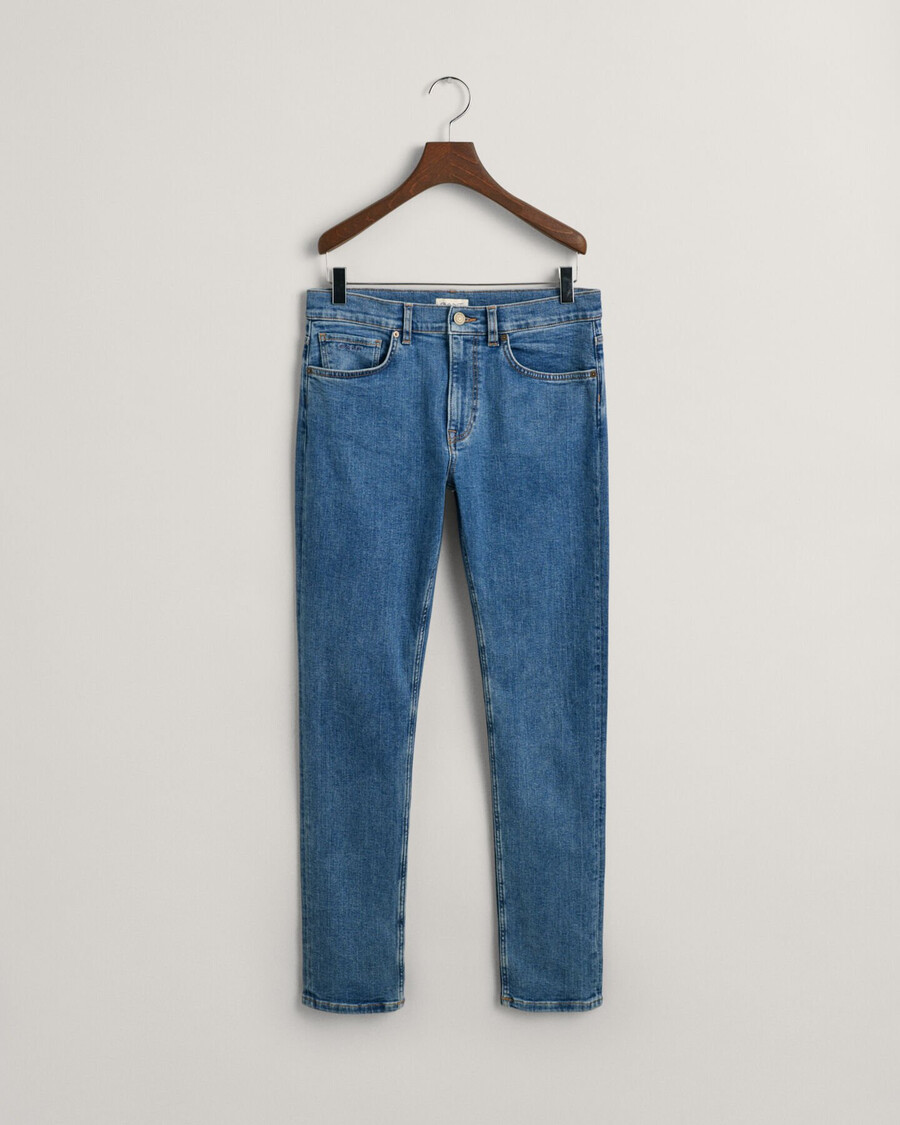 teen boys slim fit jeans - mid blue
