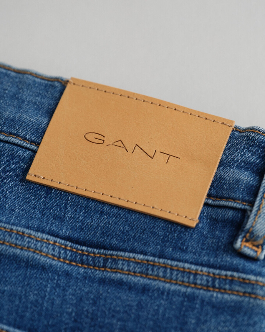 teen boys slim fit jeans - mid blue