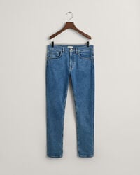teen boys slim fit jeans - mid blue