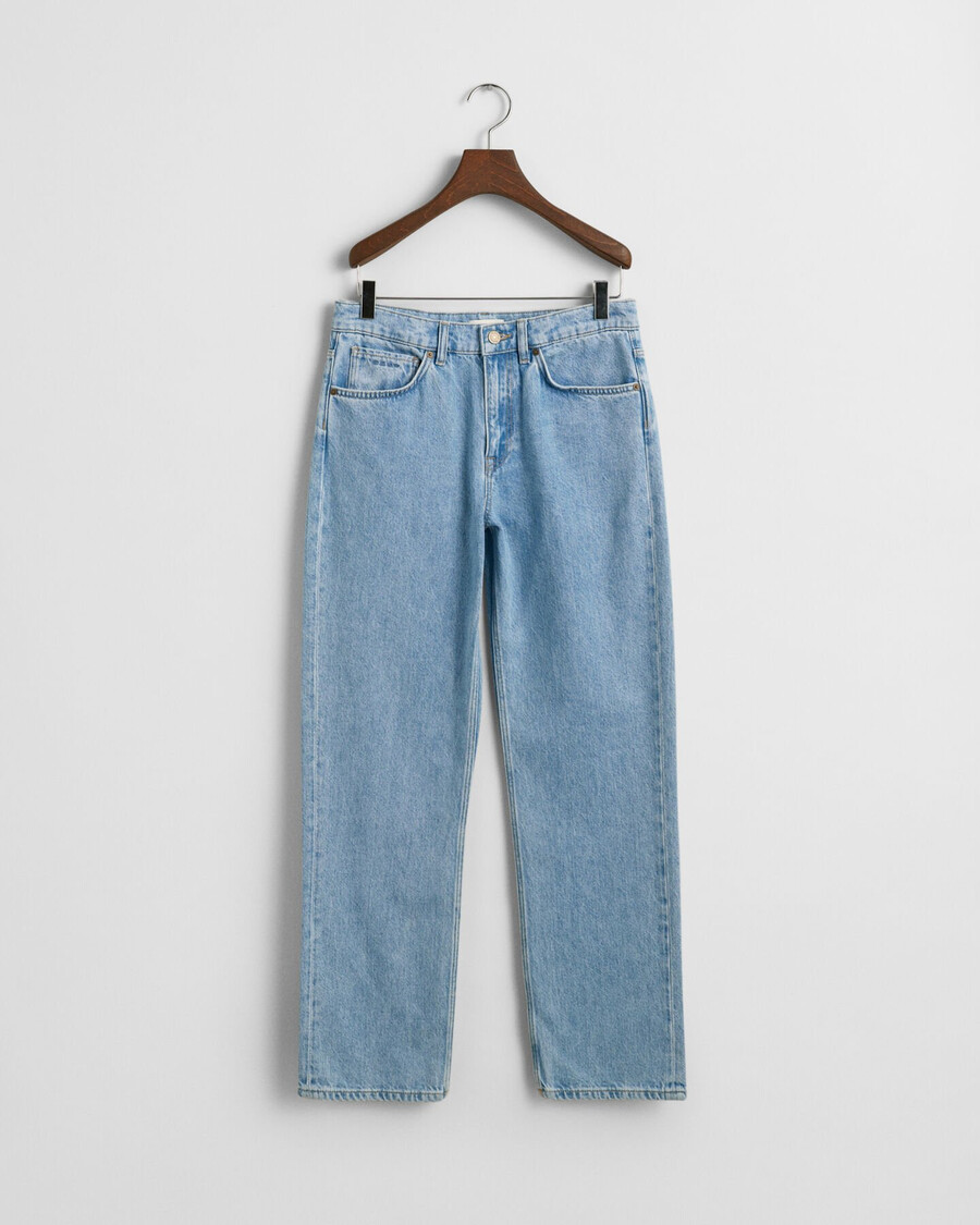 teen boys relaxed fit jeans - light blue