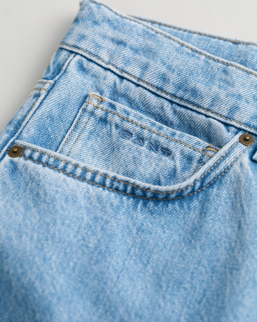 teen boys relaxed fit jeans - light blue