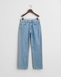teen boys relaxed fit jeans - light blue