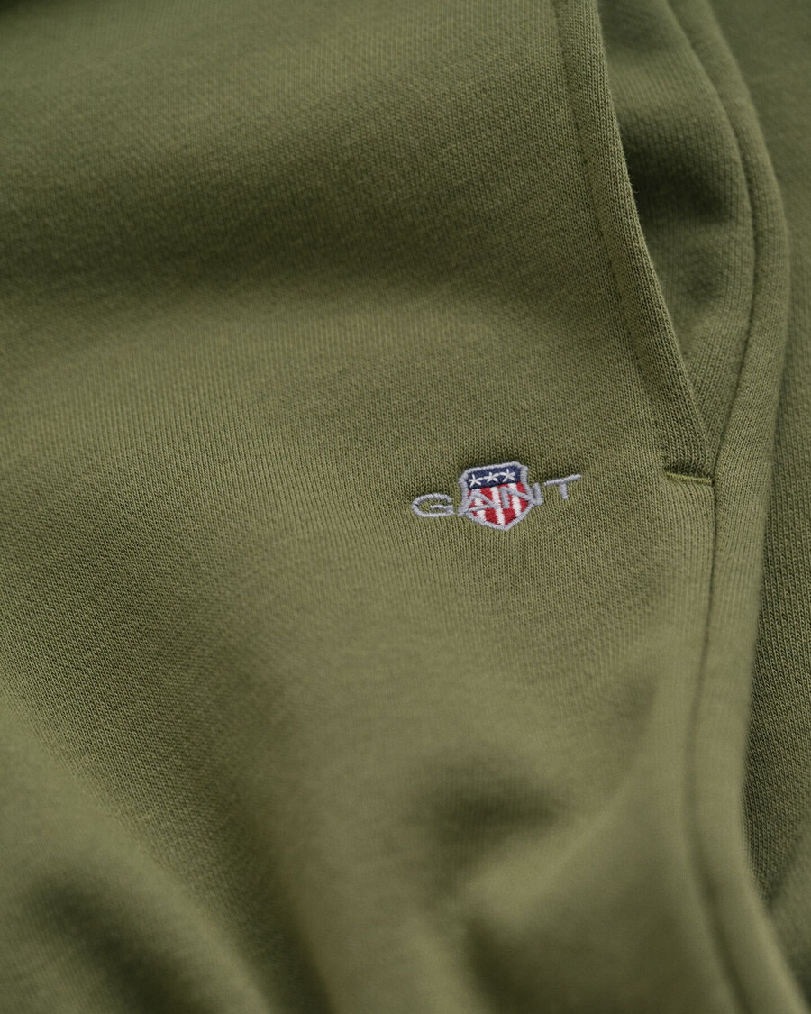 teen boys shield sweatpants - olive green