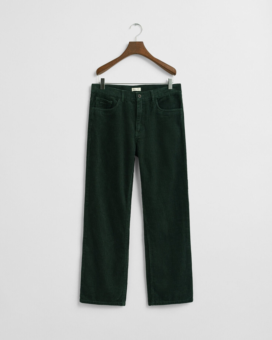 teen boys 5pocket corduroy pants - tartan green