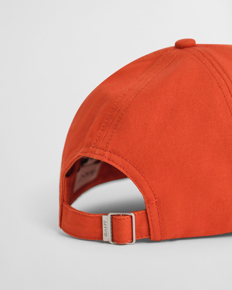 teens graphic cotton cap - deep orange