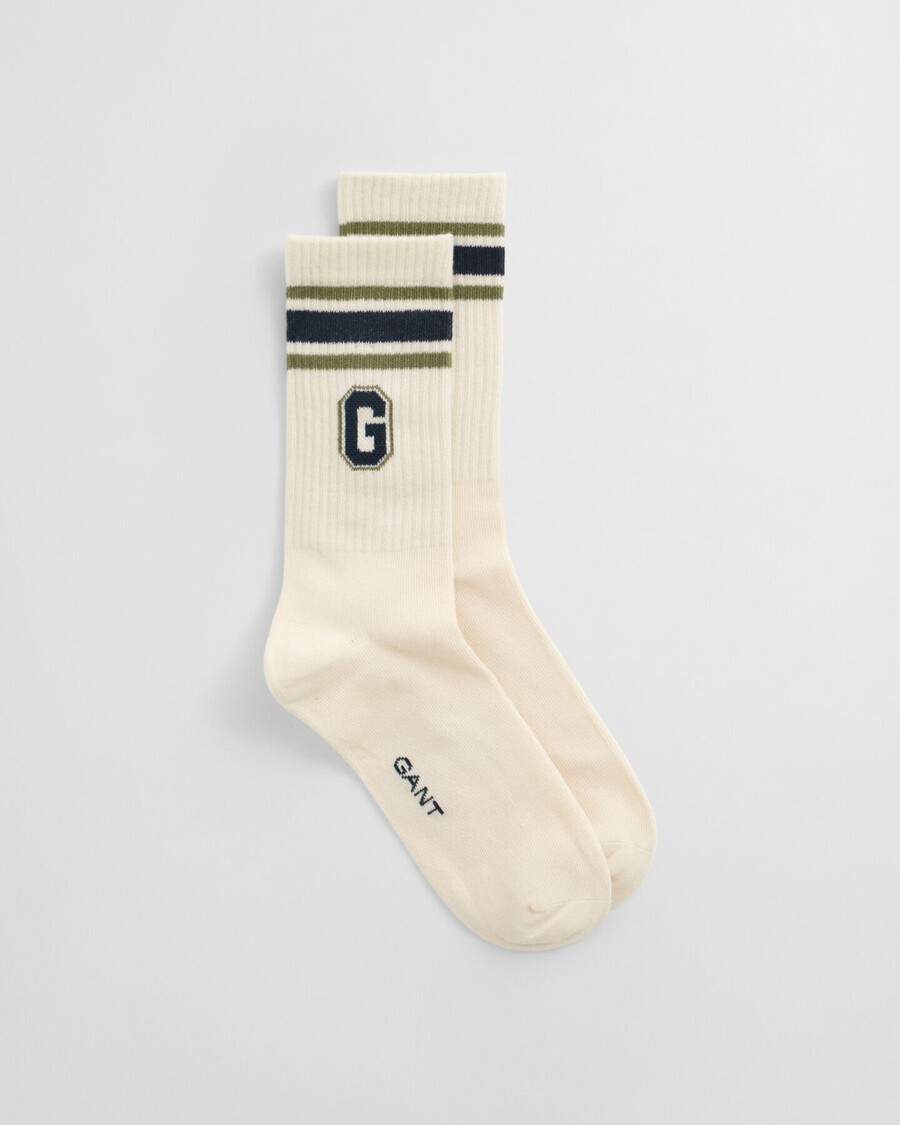 teens graphic socks - ivory white