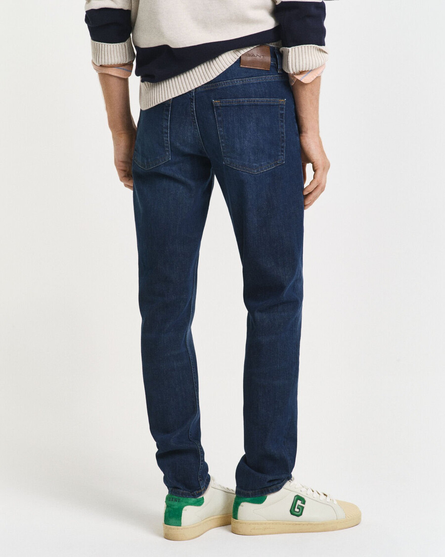 slim fit jeans - dark blue worn in