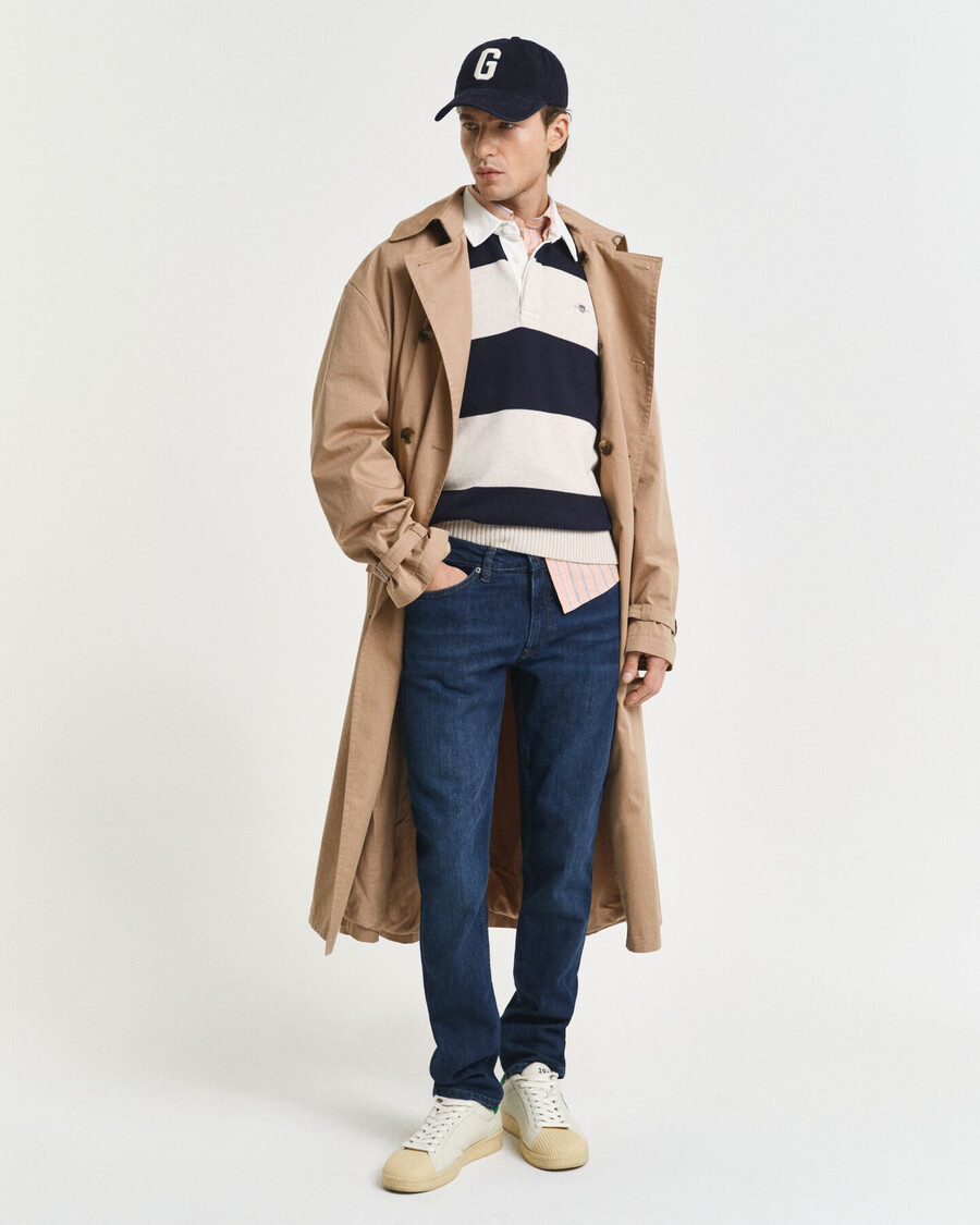 slim fit jeans - dark blue worn in