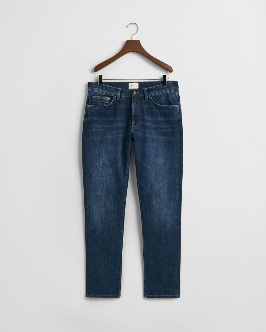 slim fit jeans - dark blue worn in