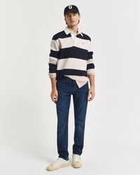 slim fit jeans - dark blue worn in