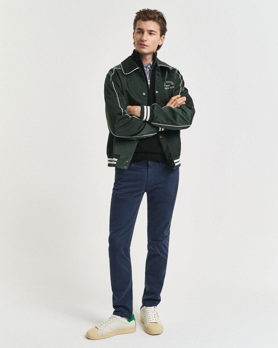 slim fit desert jeans - marine