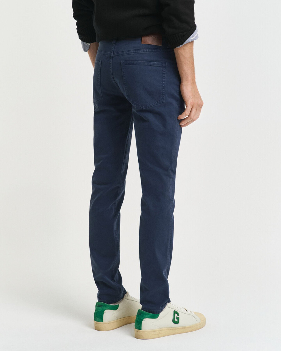 slim fit desert jeans - marine