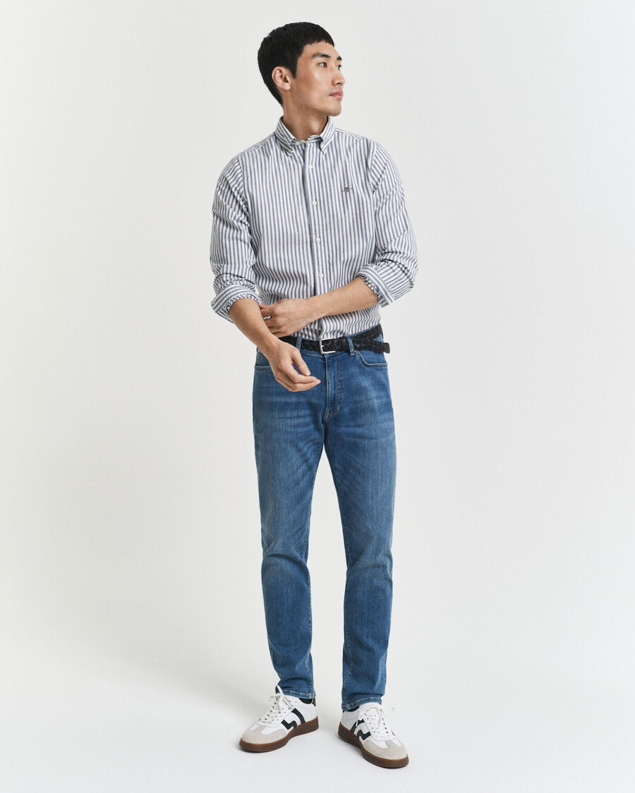extra slim fit active recover jeans - mid blue broken in