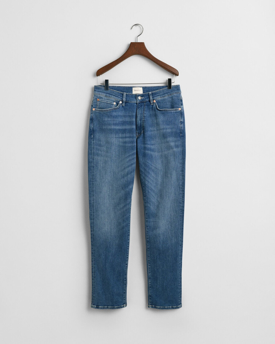extra slim fit active recover jeans - mid blue broken in