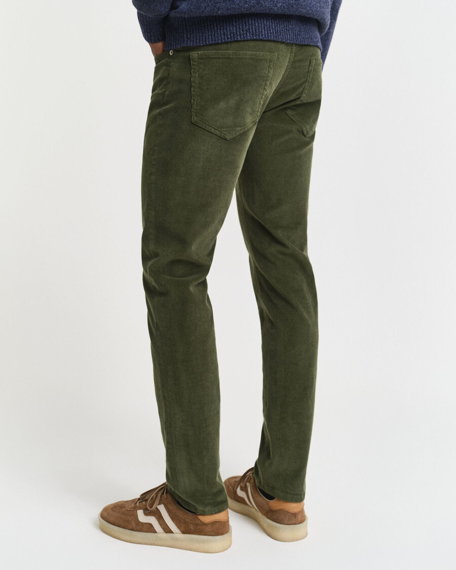 slim fit corduroy jeans - country green
