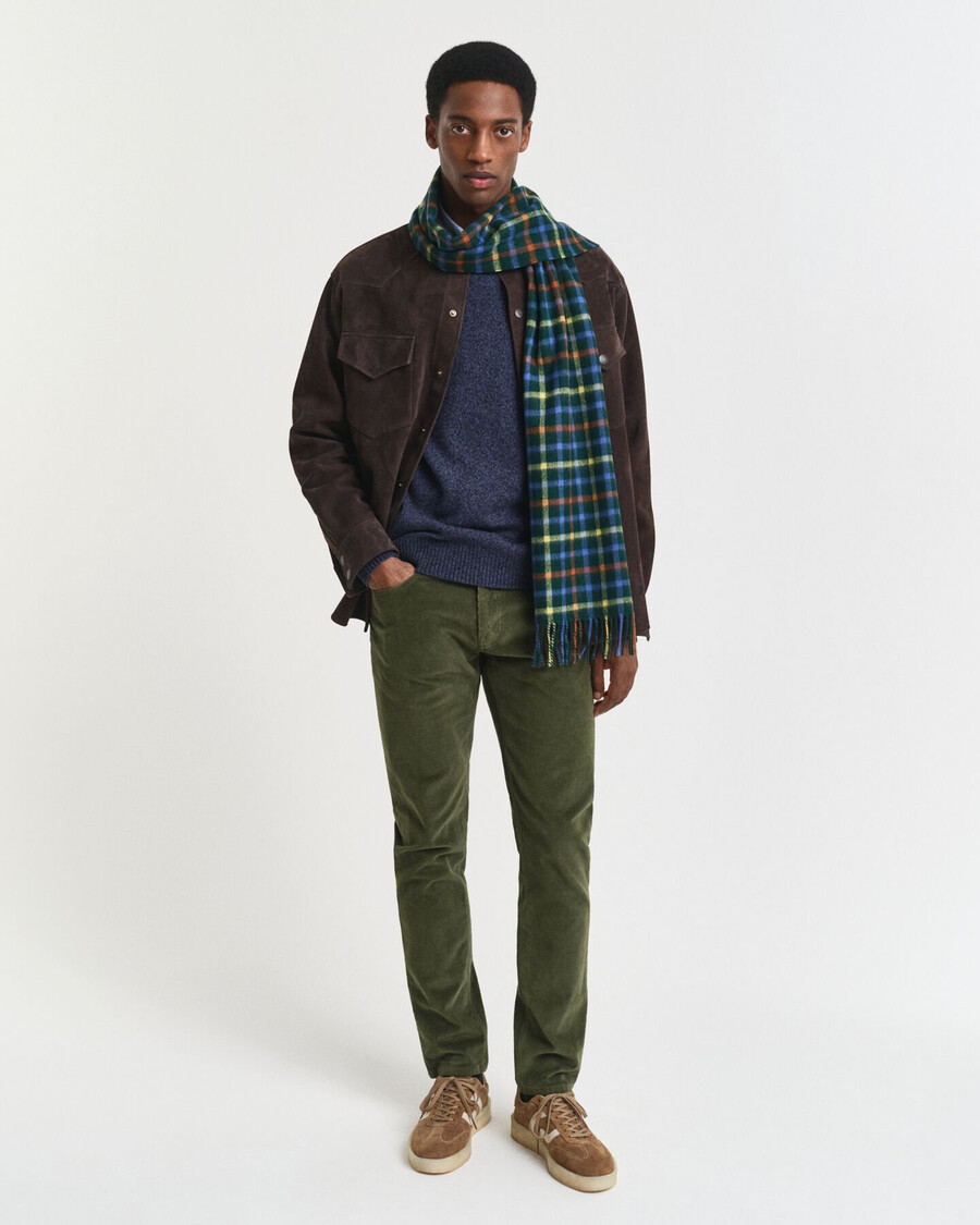 slim fit corduroy jeans - country green