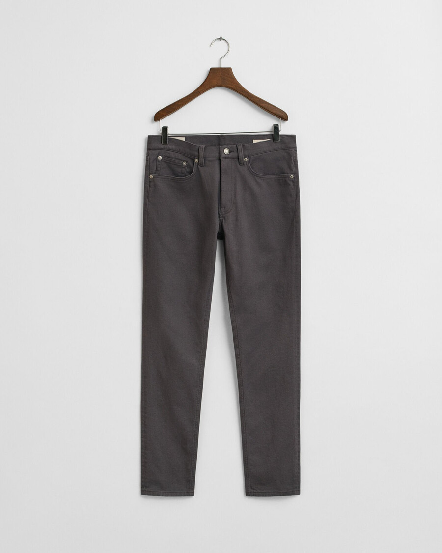 slim fit soft twill jeans - antracite