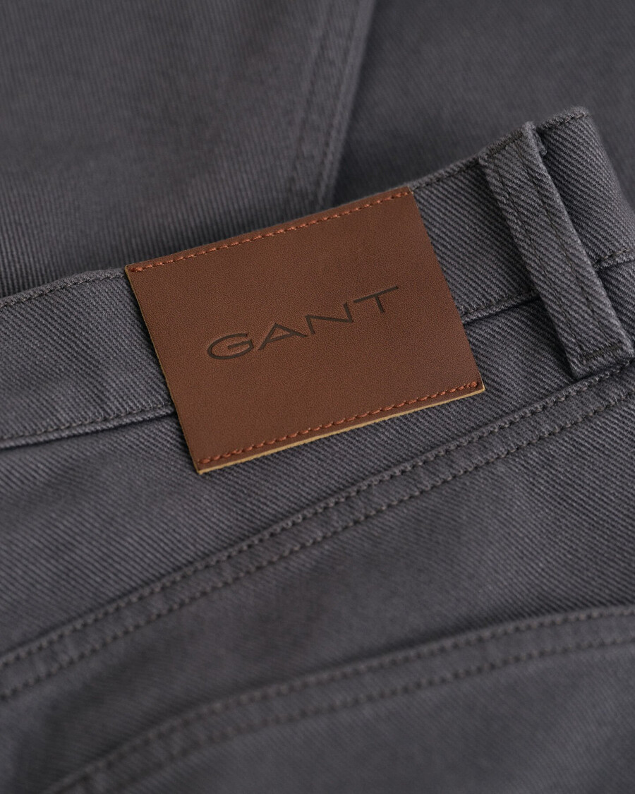 slim fit soft twill jeans - antracite