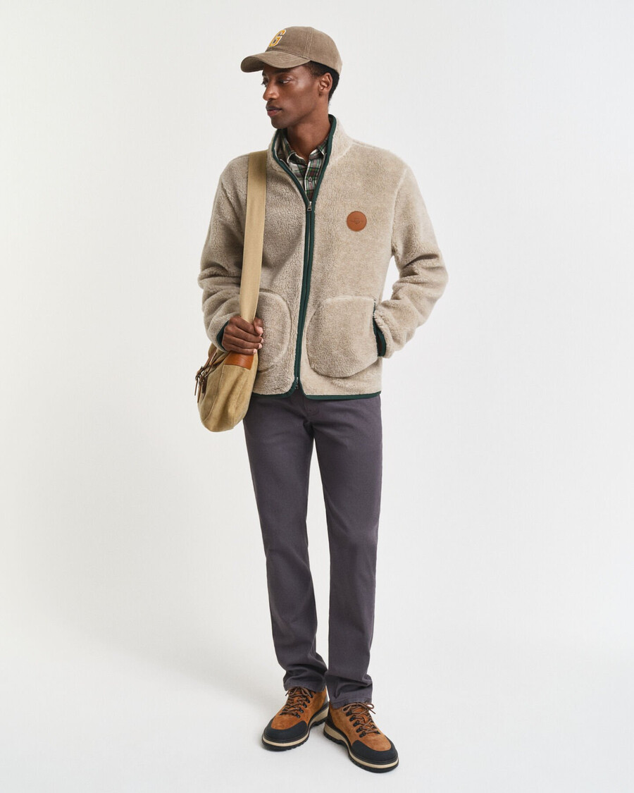 regular fit soft twill jeans - antracite