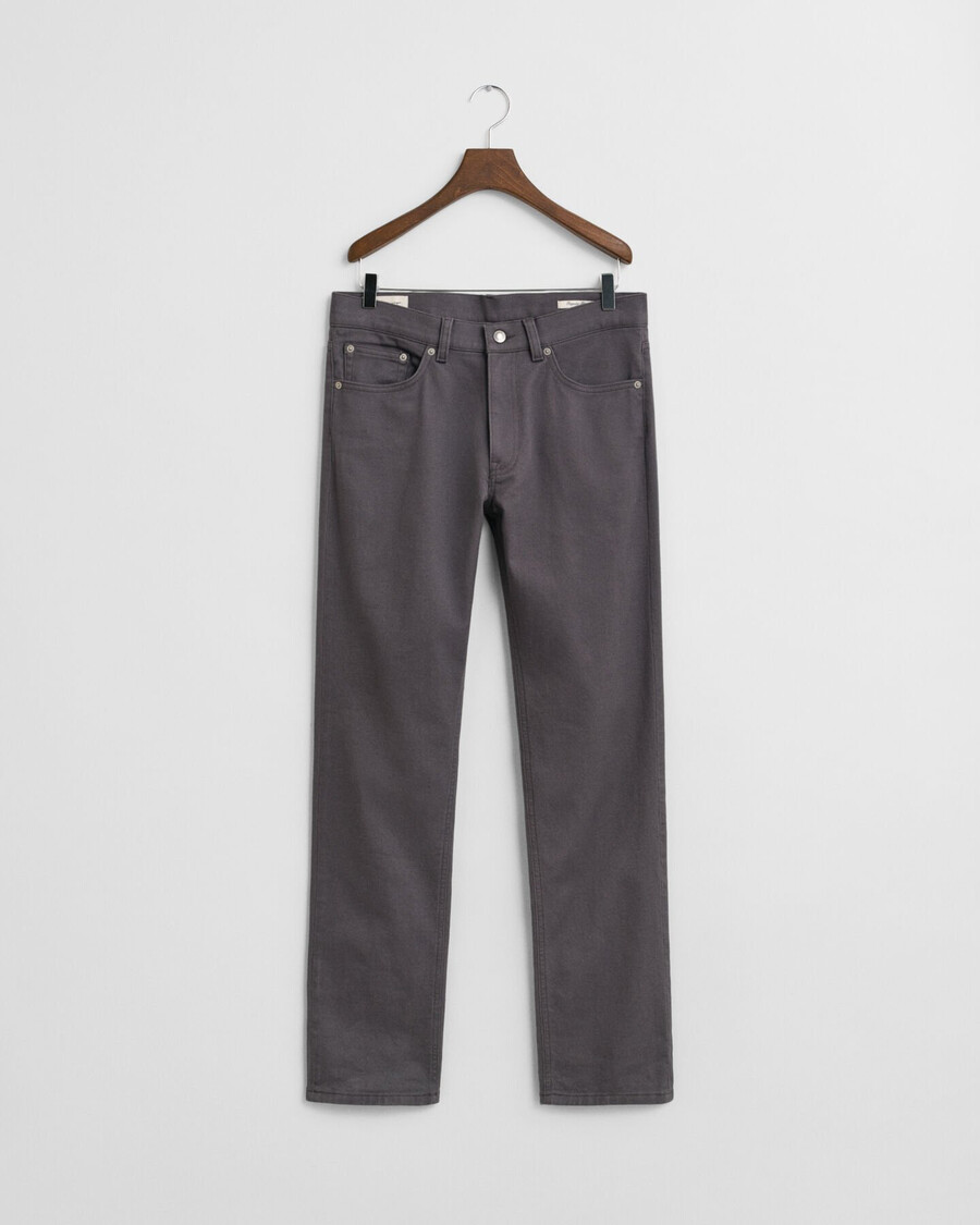 regular fit soft twill jeans - antracite