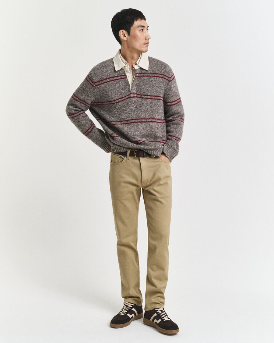 regular fit soft twill jeans - woody beige