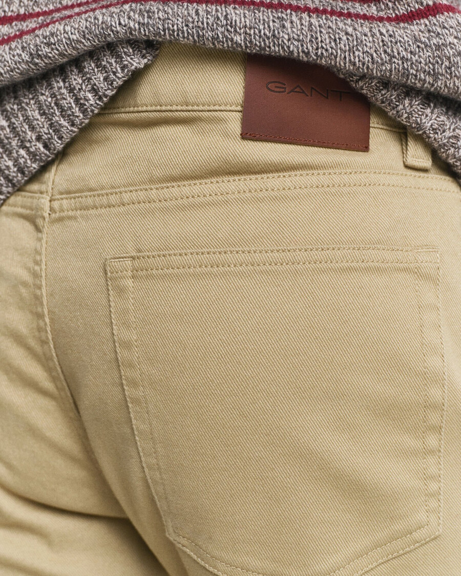 regular fit soft twill jeans - woody beige