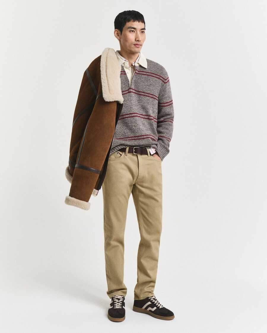 regular fit soft twill jeans - woody beige