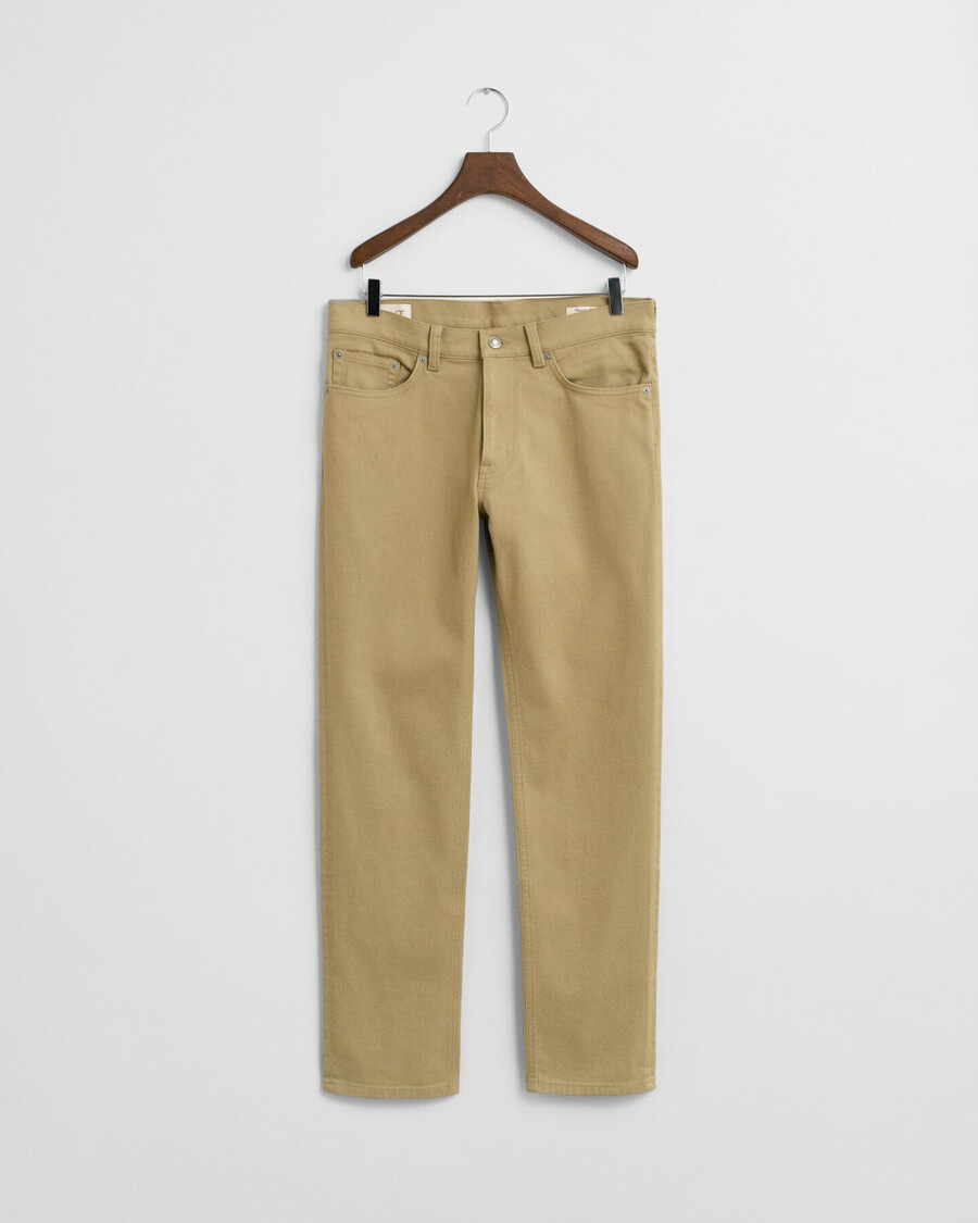 regular fit soft twill jeans - woody beige
