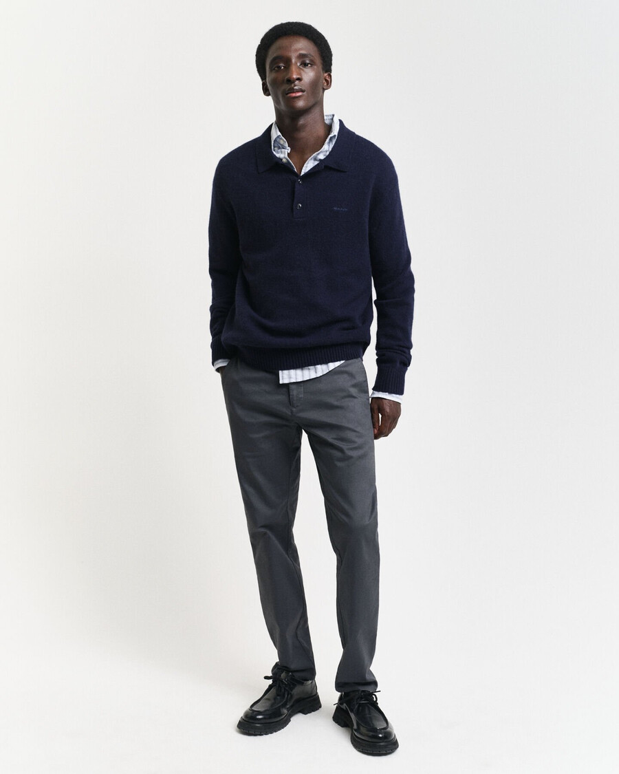 slim fit chinos - antracite