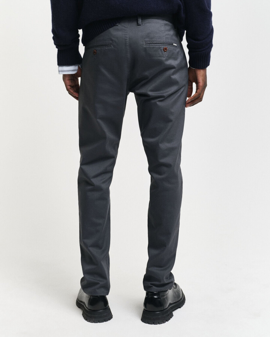slim fit chinos - antracite