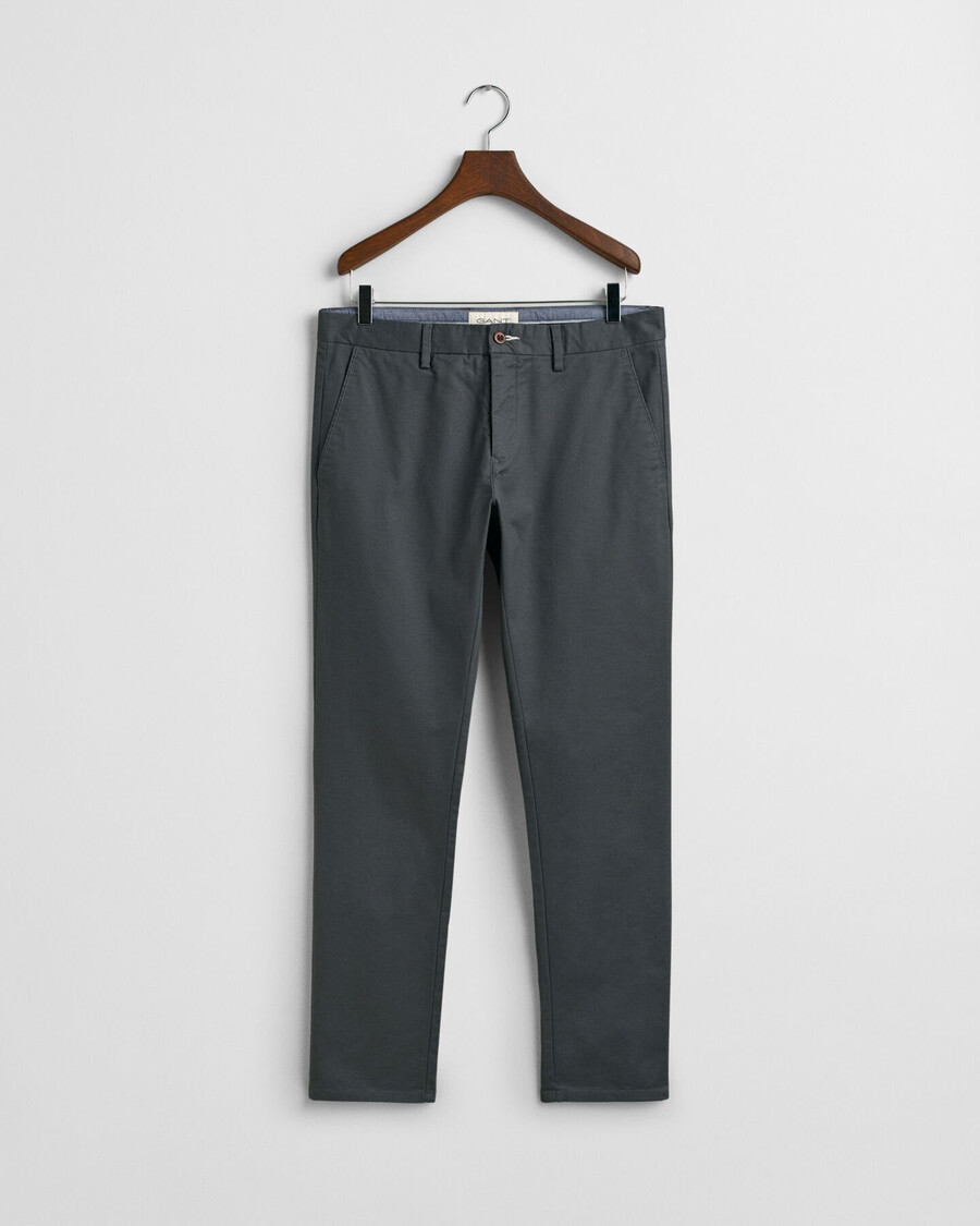 slim fit chinos - antracite
