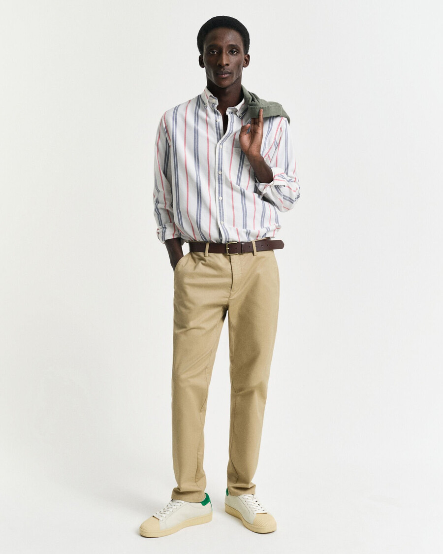 slim fit chinos - dark khaki