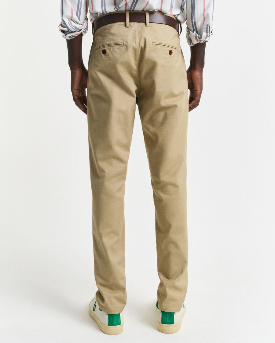 slim fit chinos - dark khaki