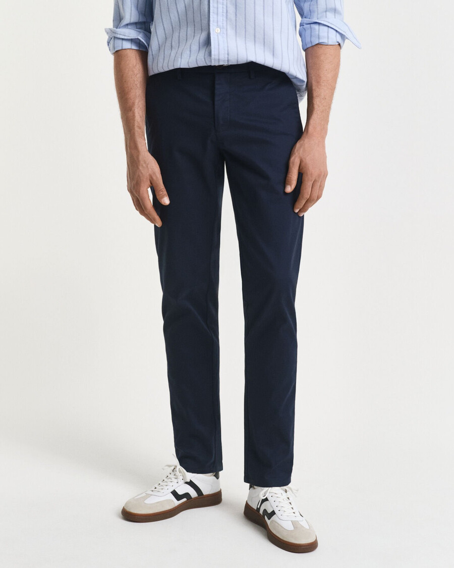 slim fit chinos - marine
