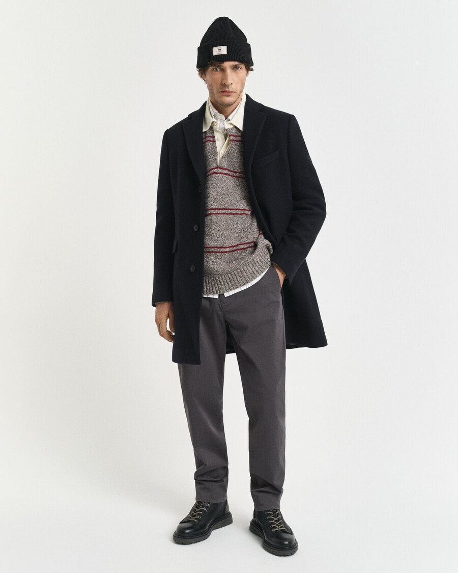 regular fit twill chinos - antracite