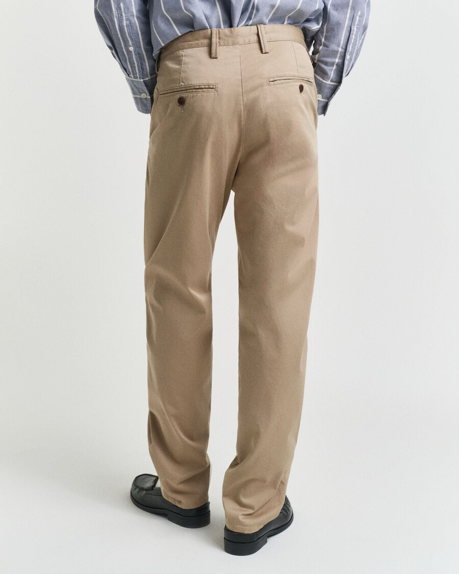 regular fit twill chinos - dark khaki