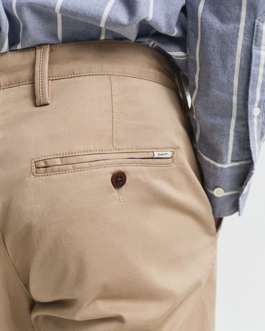 regular fit twill chinos - dark khaki